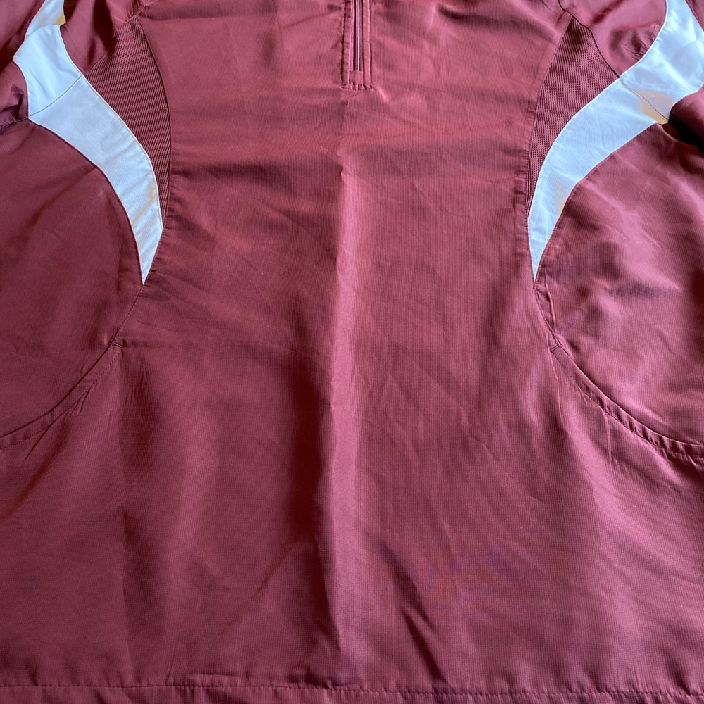 Teamwork Athletic Apparel Cage Jacket XL 46-49. Maroon And White. - Picture 6 of 6